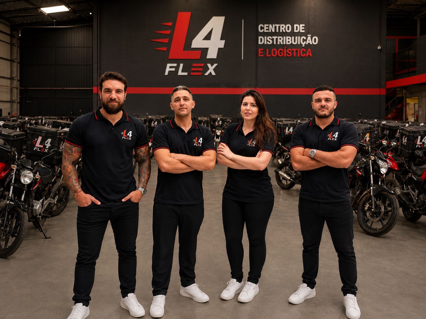 Equipe L4 Flex no Centro de Distribuição